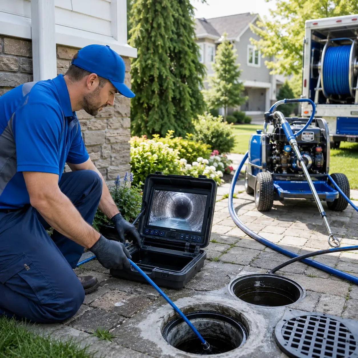Outdoor drain cleaning professionals serving Oconto Falls, WI